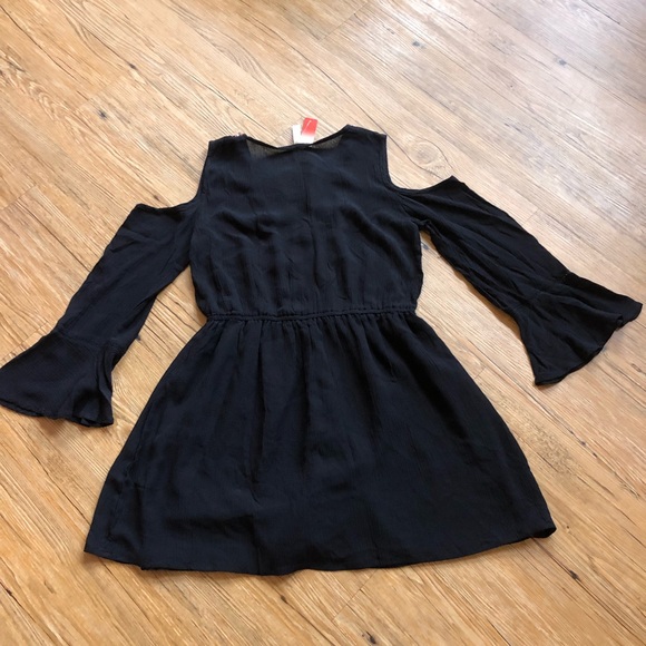 True Destiny Embroidered Cold Shoulder Dress - Picture 3 of 7